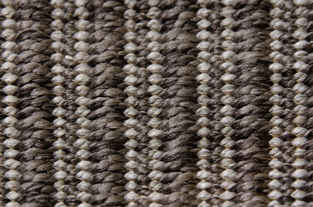 Taffino Tweed graubraun close up detail