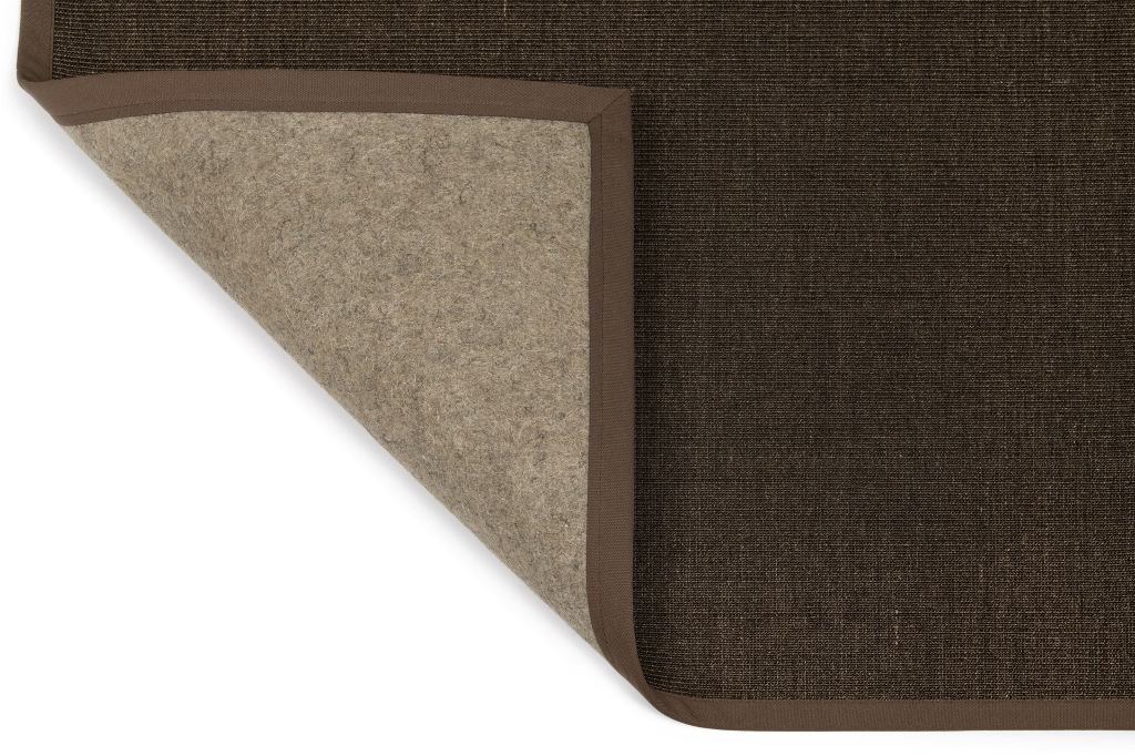 Purstoff chestnut flipped corner with visible felt backing