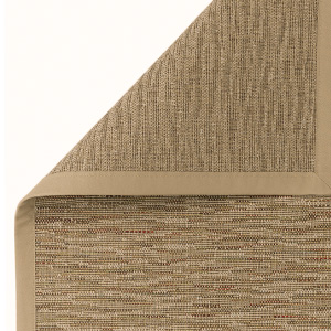 Foto von Outdoorteppiche Naturino Basic S2 Natur 004 multi mit umgeschlagener Ecke.