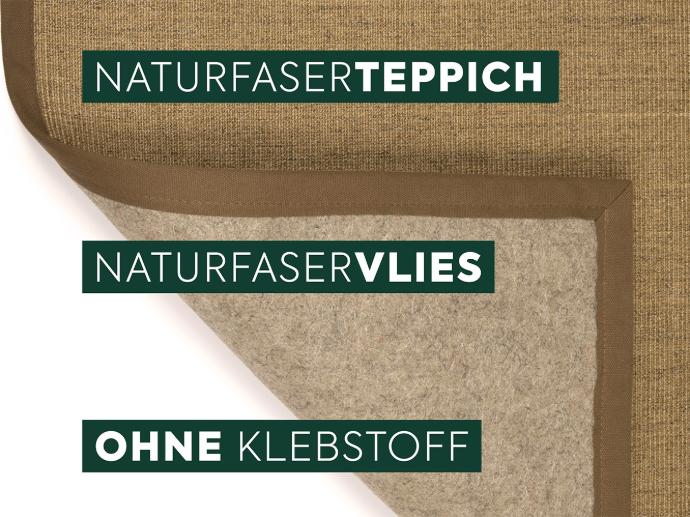 Purstoff mit Vliesrücken