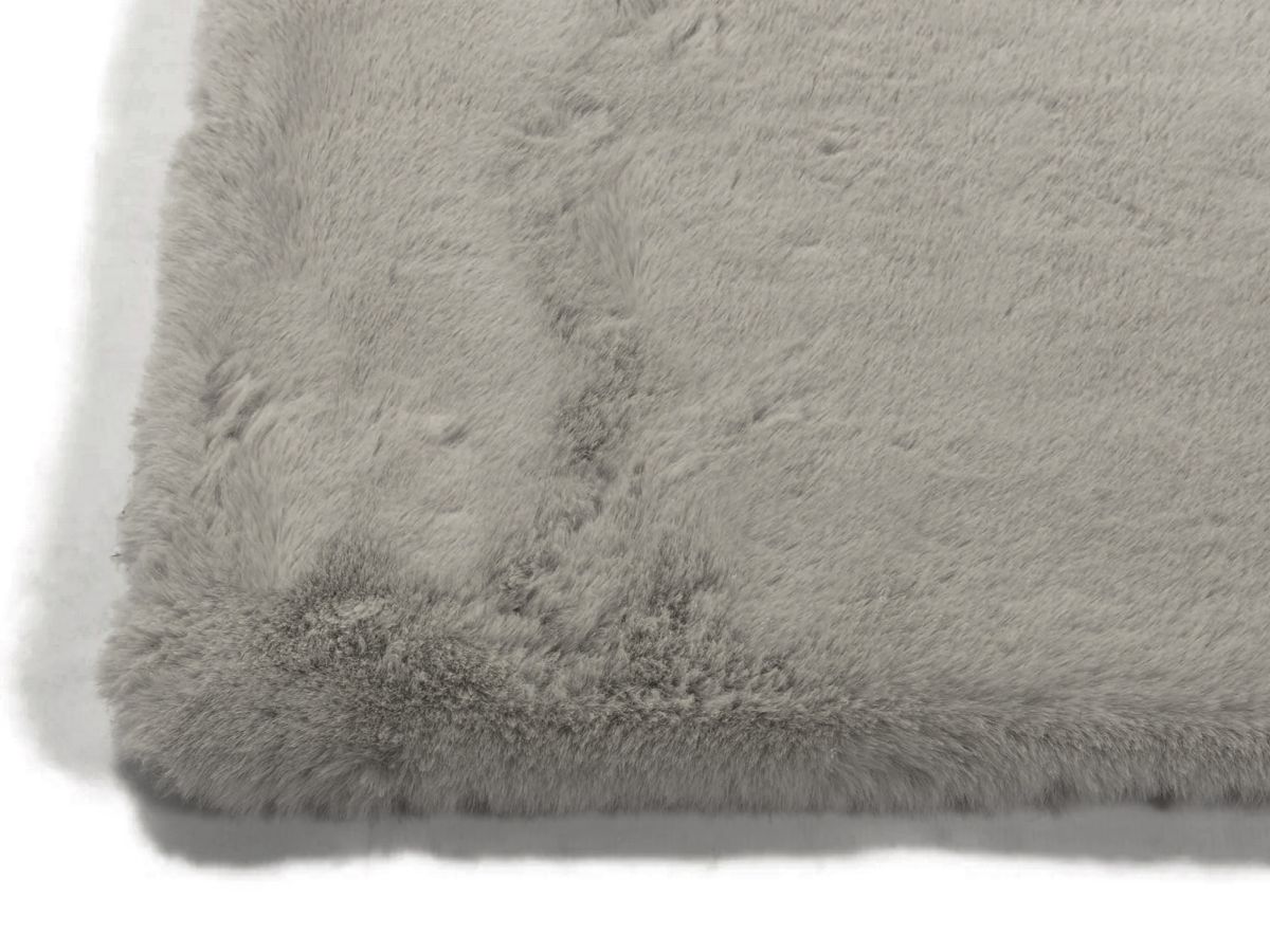 Hochflorteppich Louisa Taupe Ecke