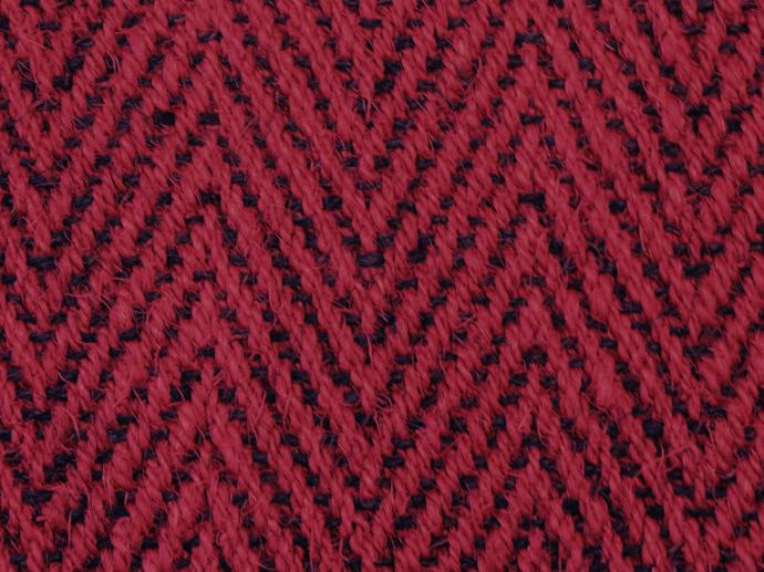 Kokosläufer Extra Jaspe Rot/Schwarz
